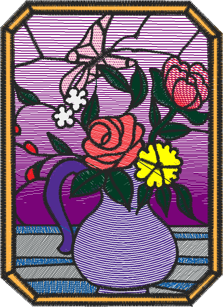 Butterfly And Roses