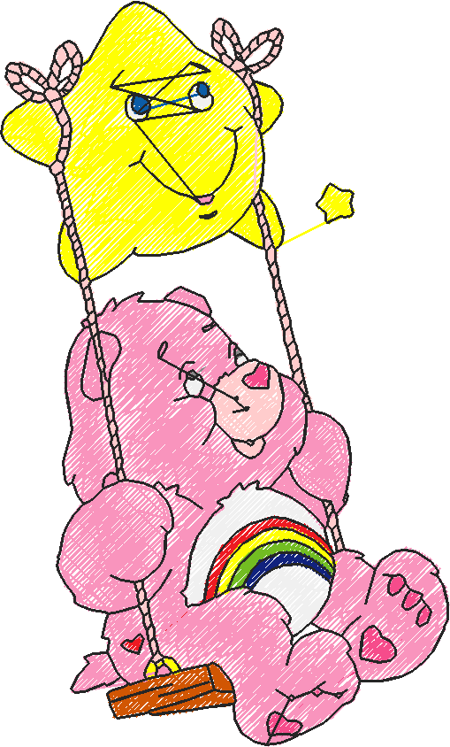Cheer Bear On Swing